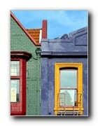 Colorful houses and windows
