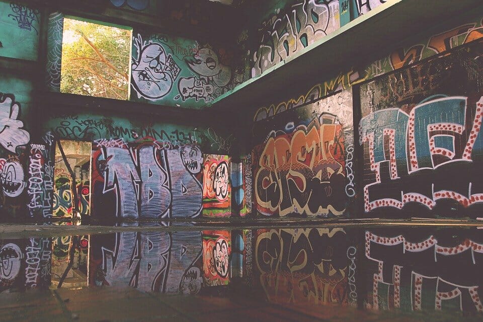 Grunge graffiti - often an expression of teen rage