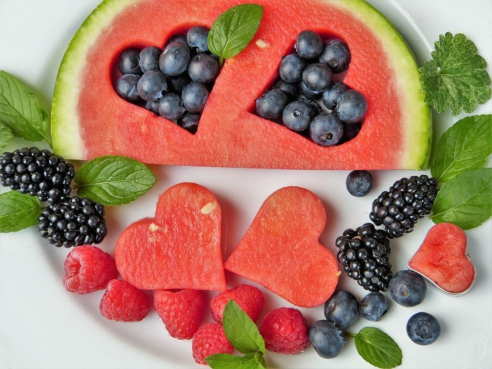 Detoxify with watermelon, berries and mint