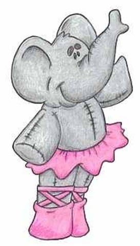 Elephant in pink tutu