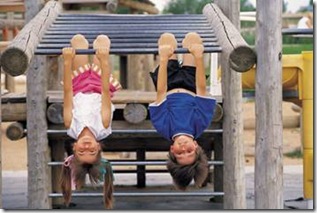 Kinesthetic kids at the playground