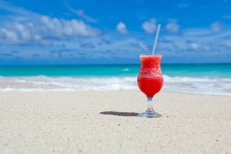 Cocktail on a tropical beach