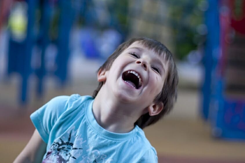 Active little boy laughing - that's not ADHD