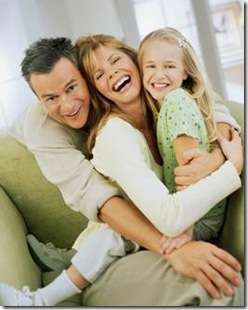 Happy parents and daughter