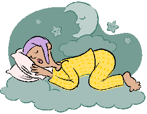Woman sleeping (cartoon)