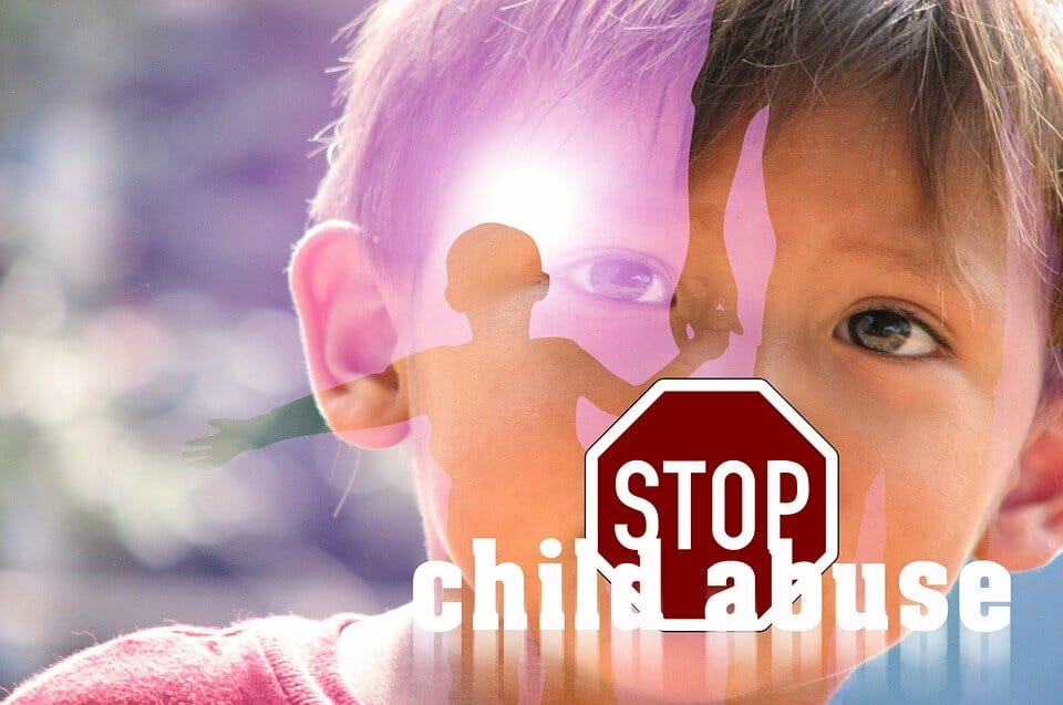 Poster to stop violence against children