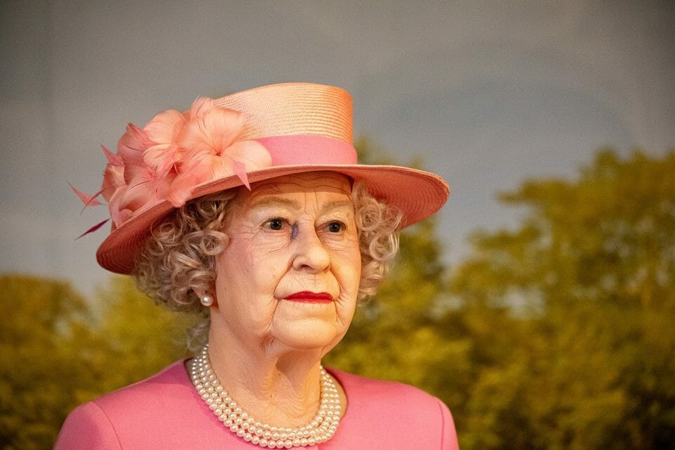 Wax figure of Queen Elizabeth