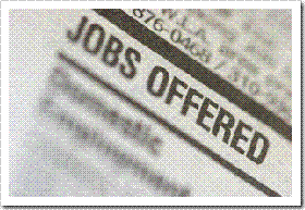 Jobs Offered heading in the paper