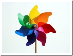 Colorful wind spinner