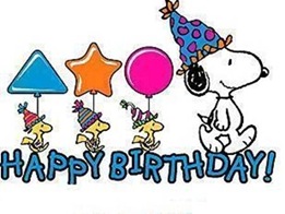 Happy Birthday with Snoopy and friends