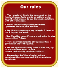 Rules poster
