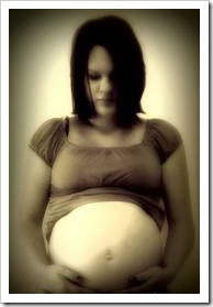 Hopeful pregnant woman