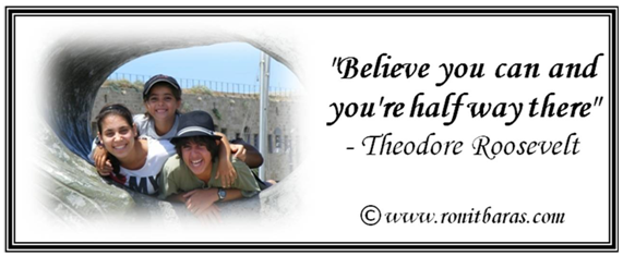 Believe you can and you're half way there - Theodore Roosevelt