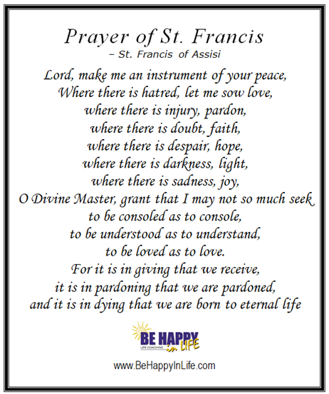 Prayer of St. Francis