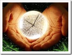 Clock in crystal ball