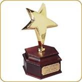 Star-shaped trophy