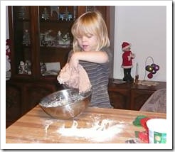 Girl baking