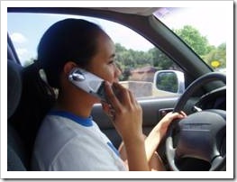 Driving while talking on the phone