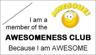 Awesomeness card
