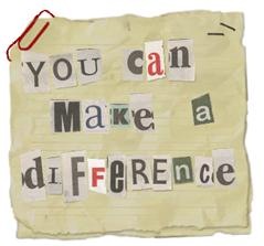 You can make a difference poster