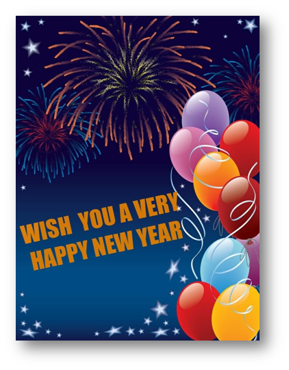 Happy new year card