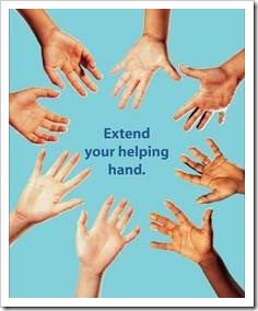 Circle of helping hands