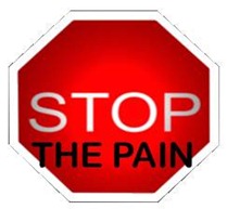 Stop the pain (sign)