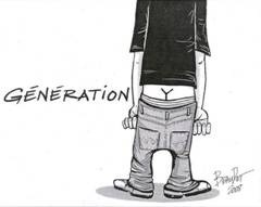 Generation Y caricature