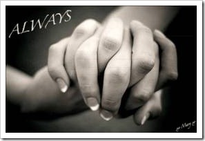 Hands held together