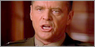 Jack Nicholson in A Few Good Men