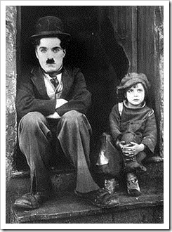 Charlie Chaplin and child