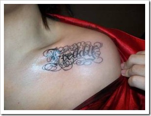 Tattoo on shoulder