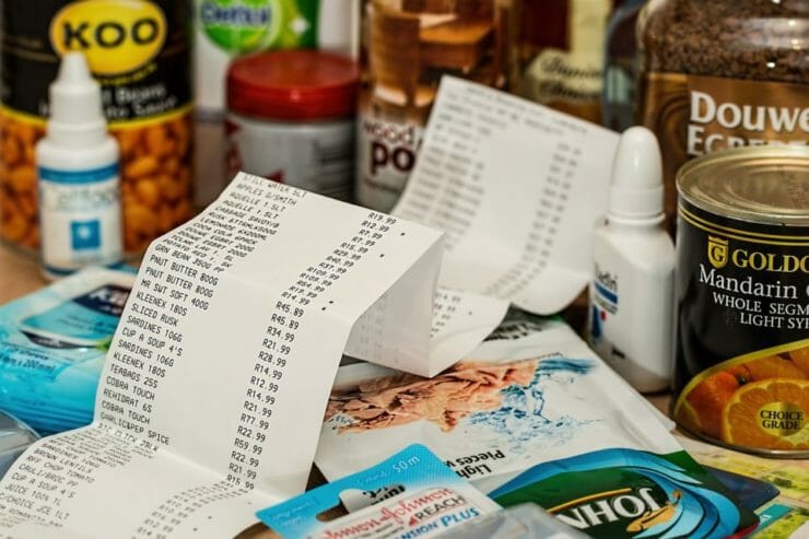 Groceries and supermarket bill
