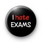 I hate exams (button)