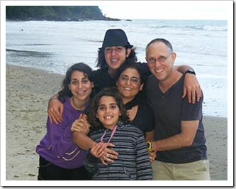 The Baras family at Cape Tribulation