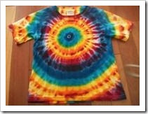 A tie dyed shirt