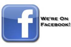 We're on facebook