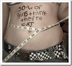 50% of girls think they're fat