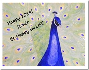 Happy 2014 from Ronit at Be Happy in LIFE