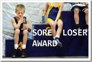 Sad kids in 3rd place wins the sore losers award