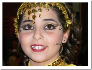 Girl in an egyptian costume