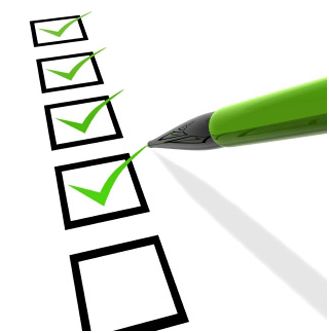 Checklist - good for moving house