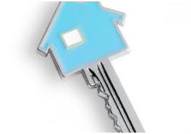 House-shaped key - open the door and start unpacking