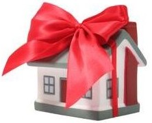 House wrapped in a bow