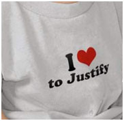 I heart to justify T-shirt