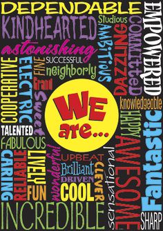 Positive personal qualities poster