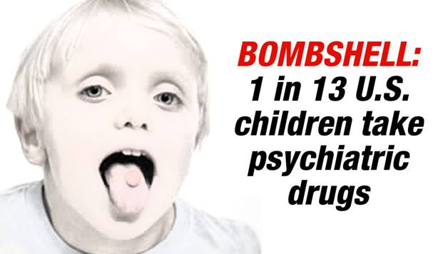 1 in 13 U.S. children take psychiatric drugs