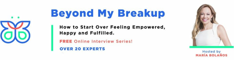Invitation to an online event about overcoming relationship breakup