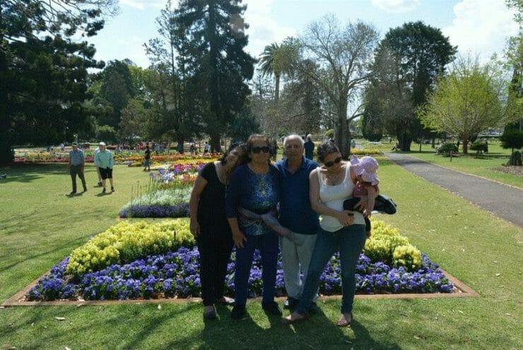 Ronit Baras with her parents, her daughter and her granddaughter