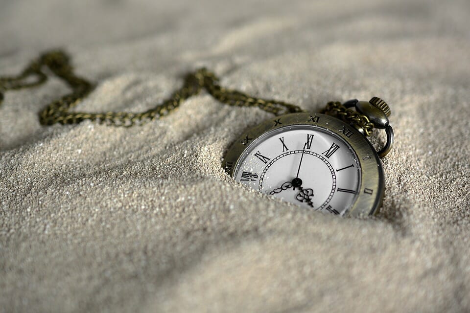 Watch in sand